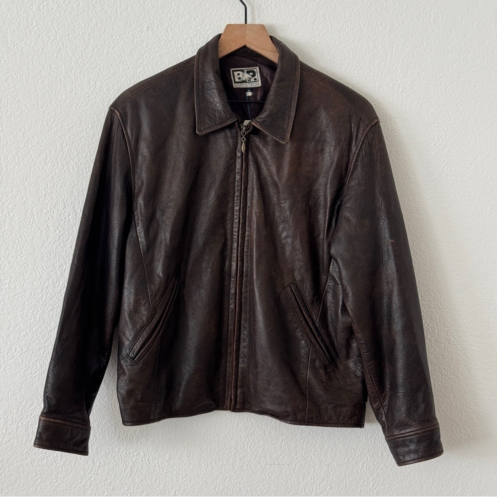 Vintage Brown Leather Jacket